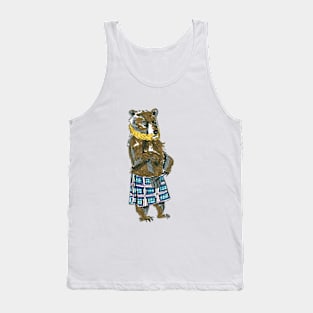 Scottish Bearded Bear Tank Top